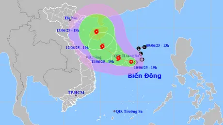 Áp thấp nhiệt đới dự báo mạnh lên thành bão ngày 11/6