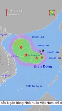 Áp thấp nhiệt đới có thể thành bão số 1 vào 12/6