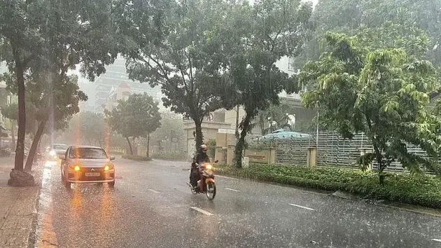 Vùng áp thấp đã mạnh lên thành áp thấp nhiệt đới