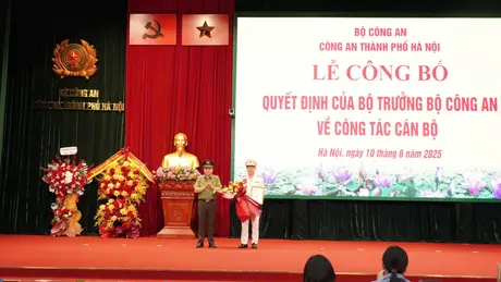 Đại tá Nguyễn Đức Long được bổ nhiệm Phó giám đốc CATP Hà Nội