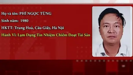 Truy tìm đối tượng lạm dụng tín nhiệm chiếm đoạt tài sản