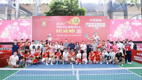 Khai mạc giải Pickleball Đài Hà Nội 2025