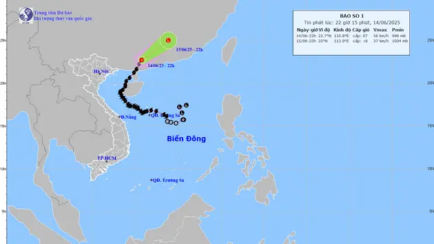 Bão suy yếu, không ảnh hưởng trực tiếp đến Việt Nam