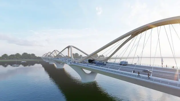 Bố trí đất triển khai cầu Trần Hưng Đạo trong năm 2025