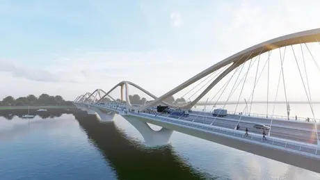 Bố trí đất triển khai cầu Trần Hưng Đạo trong năm 2025