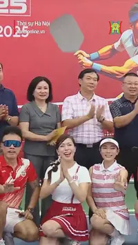 Nhiều nghệ sĩ tham gia Giải Pickleball Đài Hà Nội