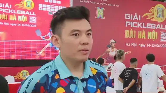 Lý Hoàng Nam tạo điểm nhấn tại Pickleball Đài Hà Nội 2025