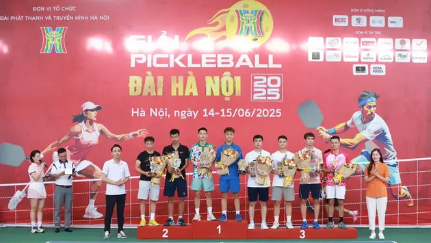 Giải Pickleball Đài Hà Nội 2025 ghi dấu ấn thành công