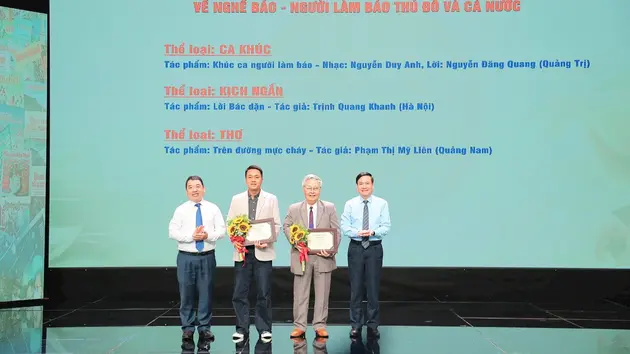 Vinh danh những sáng tác nghệ thuật về người làm báo