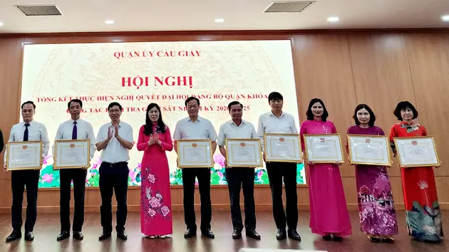 Quận Cầu Giấy đạt và vượt 15/16 chỉ tiêu nhiệm kỳ 2020-2025