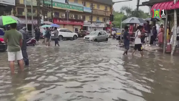Mưa lớn gây ngập lụt tại bang Assam, Ấn Độ